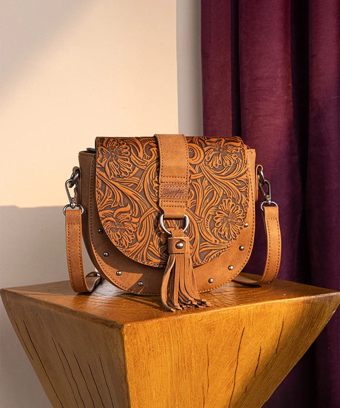 Wrangler Tooled Saddle Bag