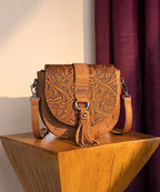 Wrangler Tooled Saddle Bag
