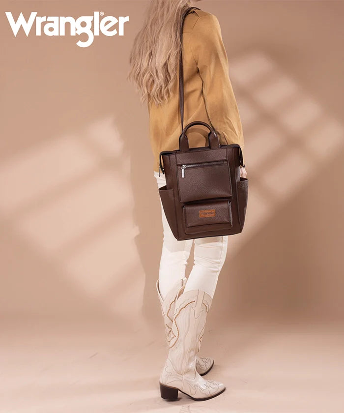 Wrangler Convertible Leather Backpack