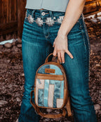 Wrangler Denim-textured Sling Bag