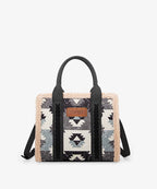 Wrangler Aztec Sherpa Trim Crossbody Purse Collection