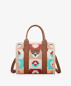 Wrangler Aztec Sherpa Trim Crossbody Purse Collection