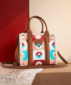 Wrangler Aztec Sherpa Trim Crossbody Purse Collection