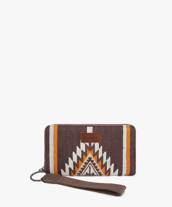 Wrangler Aztec Knitted Wristlet Wallet