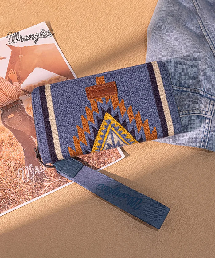Wrangler Aztec Knitted Wristlet Wallet