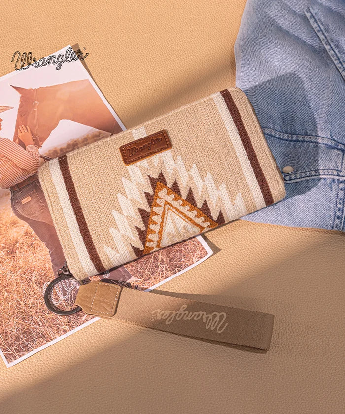 Wrangler Aztec Knitted Wristlet Wallet