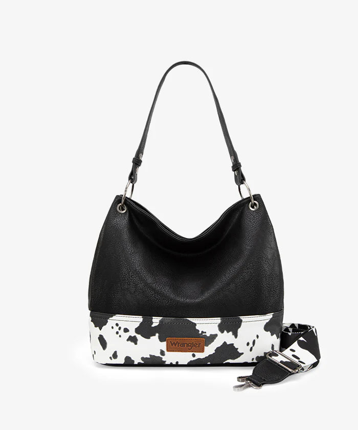 Wrangler Vegan Leather Crossbody Hobo Bag