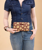 Wrangler Sunflower Print Wristlet