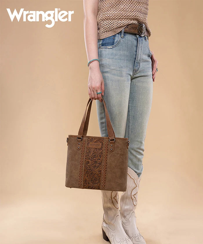 Wrangler Floral Tooling Tote Bag
