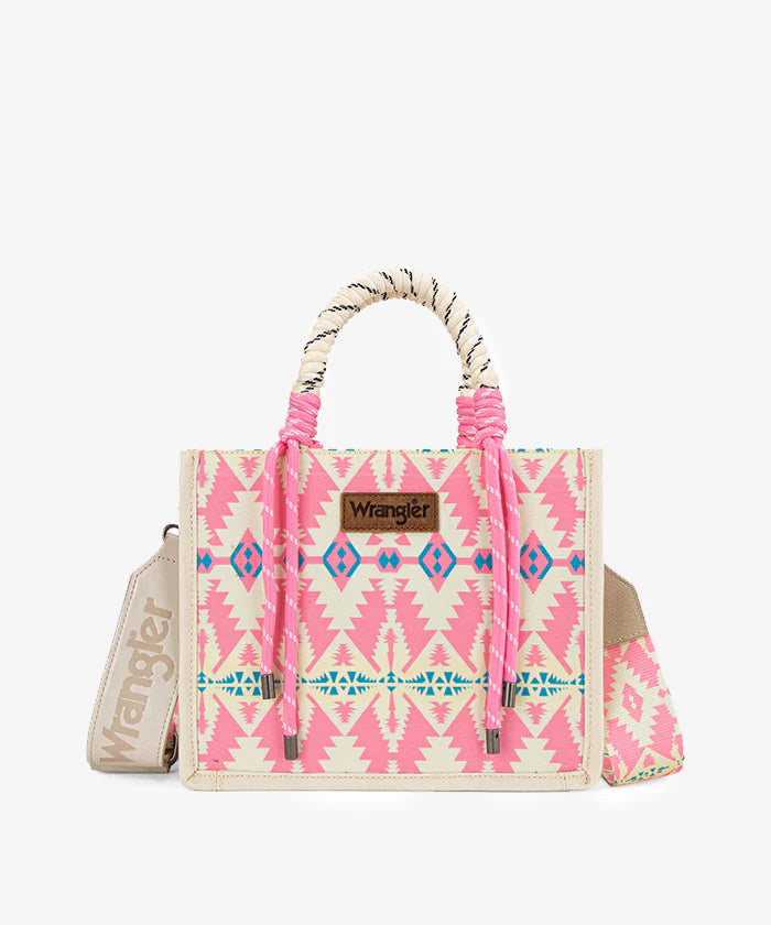 Wrangler Southwestern Print Rope Handle Tote Bag
