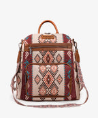 Wrangler Aztec Print Canvas Backpack