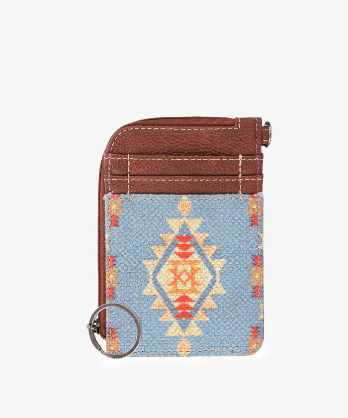 Wrangler Southwestern Art Print Mini Zip Card Case