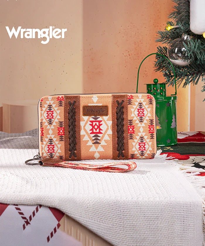 Wrangler Aztec Dual-Sided Print Wallet