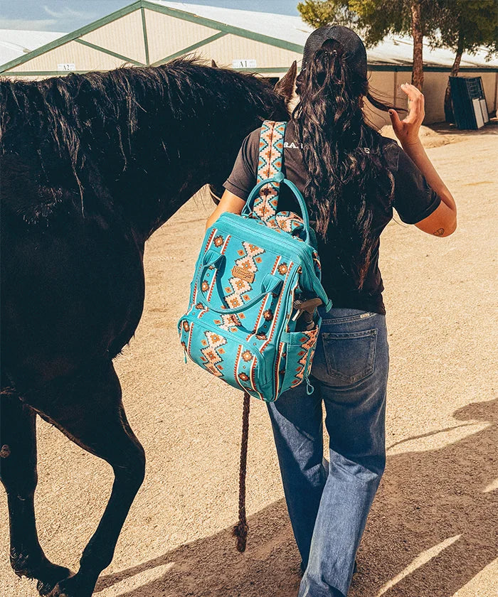 Wrangler Aztec Southwestern Print Diaper Bag