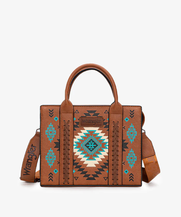 Wrangler Aztec Pattern Print Tote Bag