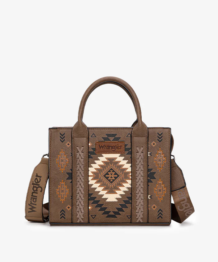 Wrangler Aztec Pattern Print Tote Bag
