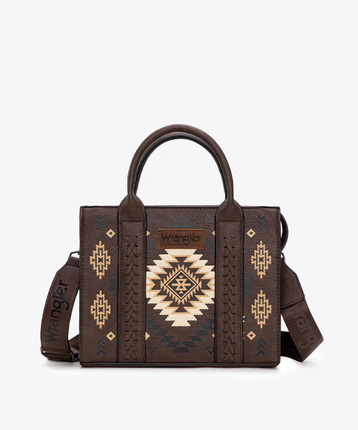 Wrangler Aztec Pattern Print Tote Bag