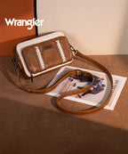 Wrangler Whipstitch Leather Crossbody Purse
