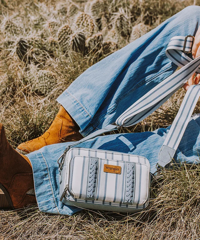 Wrangler Striped Crossbody Purse