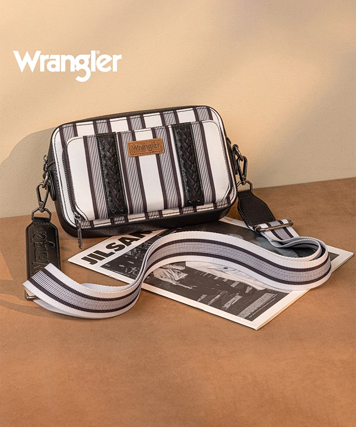 Wrangler Striped Crossbody Purse