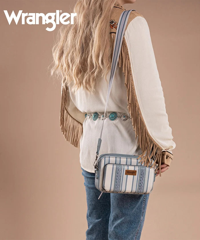 Wrangler Striped Crossbody Purse
