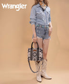Wrangler Aztec Pattern Dual Sided Print Tote Bag
