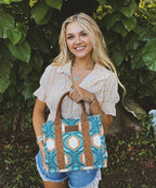 Wrangler Dual Sided Print Canvas Tote Bag