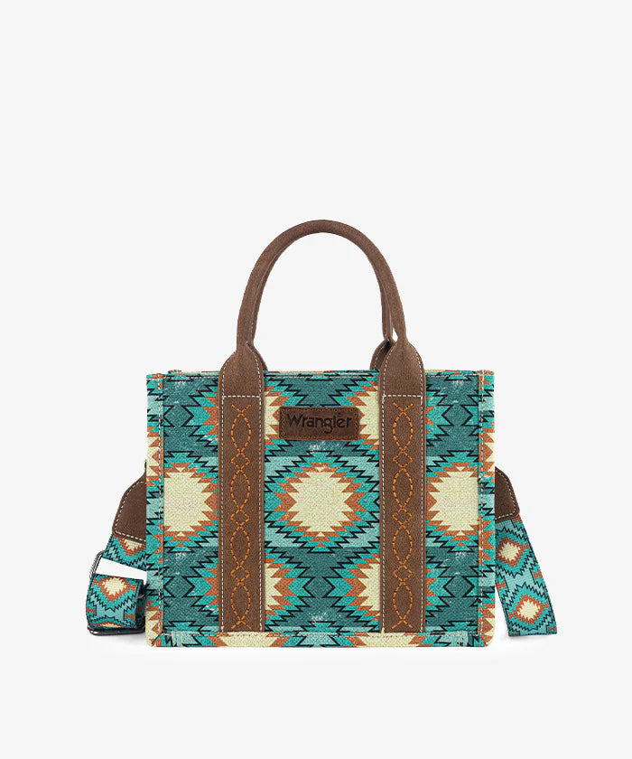 Wrangler Dual Sided Print Canvas Tote Bag