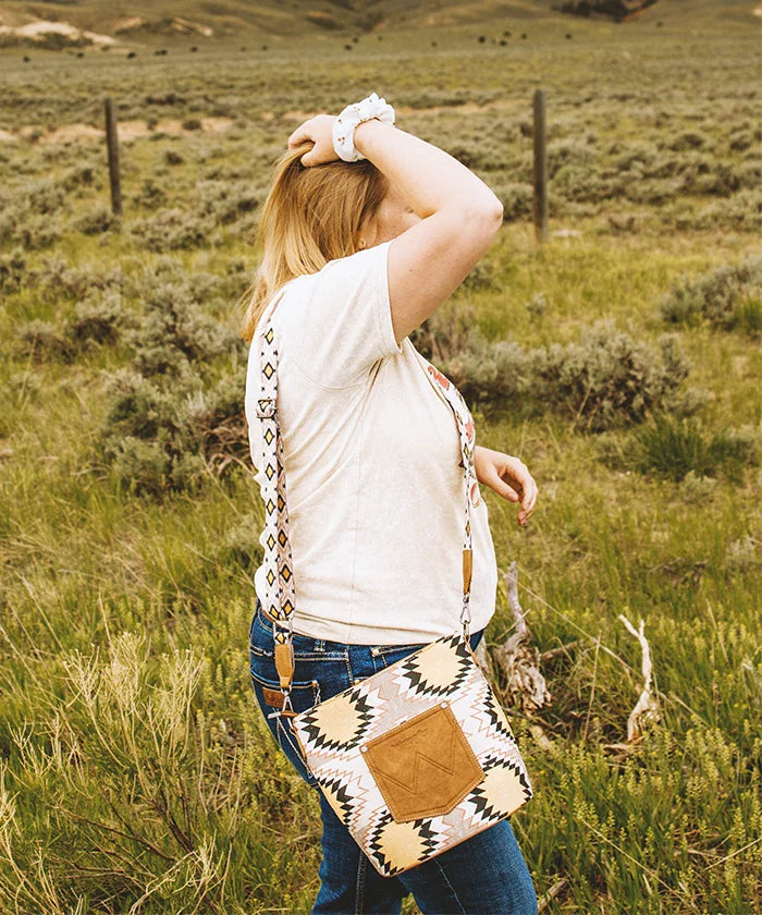 Wrangler Dual Sided Print Canvas Shoulder Bag