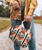Wrangler Southwestern Pattern Concealed Carry Wide Tote Collection