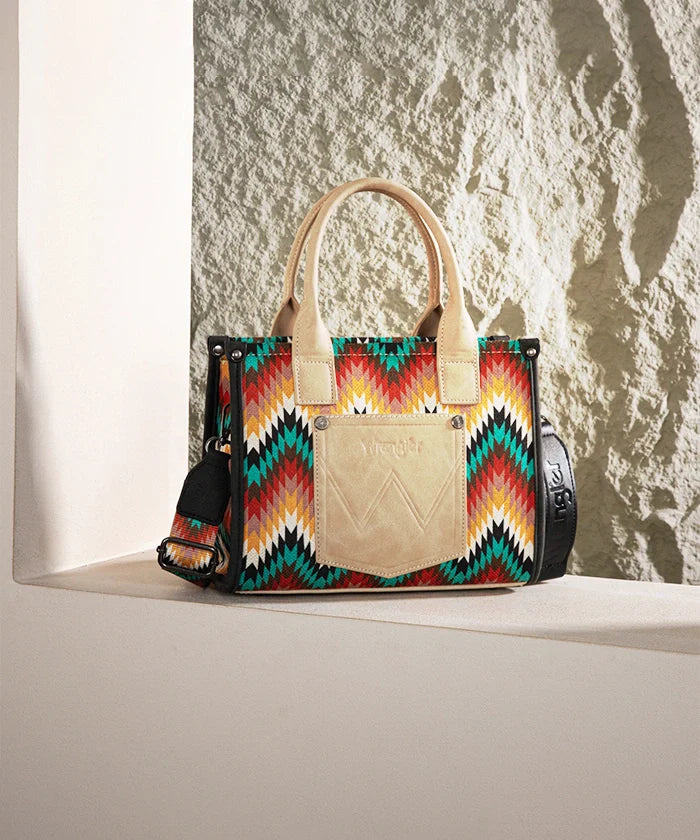Wrangler Southwestern Pattern Concealed Carry Wide Tote Collection