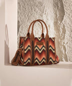 Wrangler Southwestern Pattern Concealed Carry Wide Tote Collection