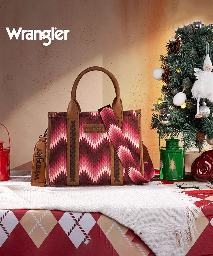 Wrangler Southwestern Pattern Concealed Carry Wide Tote Collection