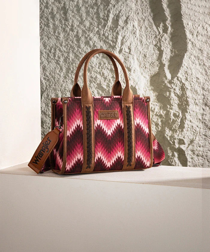 Wrangler Southwestern Pattern Concealed Carry Wide Tote Collection