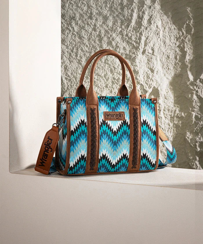 Wrangler Southwestern Pattern Concealed Carry Wide Tote Collection