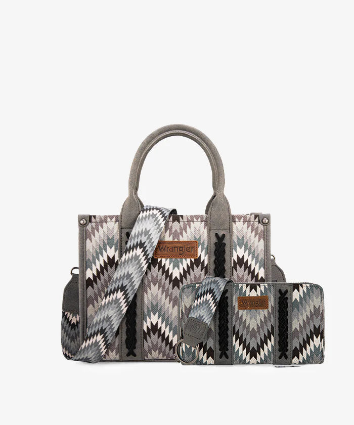 Wrangler Southwestern Pattern Concealed Carry Wide Tote Collection