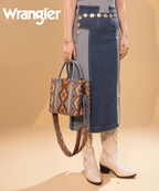 Wrangler All-Over Aztec Print Canvas Tote Bag