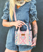Wrangler Aztec Print Whipstitch Canvas Tote Bag Collection