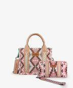Wrangler Aztec Print Whipstitch Canvas Tote Bag Collection
