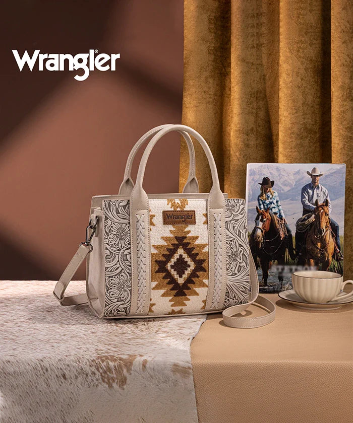 Wrangler Tooled Aztec Knitted Concealed Carry Tote Collection