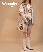 Wrangler Tooled Aztec Knitted Concealed Carry Tote Collection