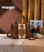 Wrangler Tooled Aztec Knitted Concealed Carry Tote Collection