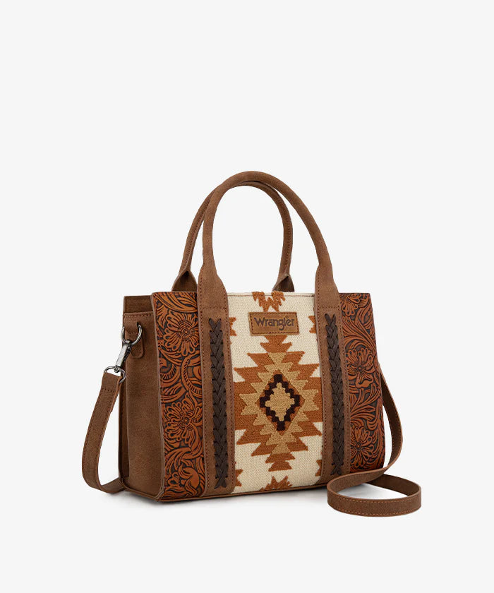 Wrangler Tooled Aztec Knitted Concealed Carry Tote Collection