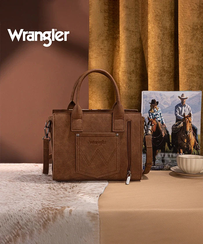 Wrangler Tooled Aztec Knitted Concealed Carry Tote Collection