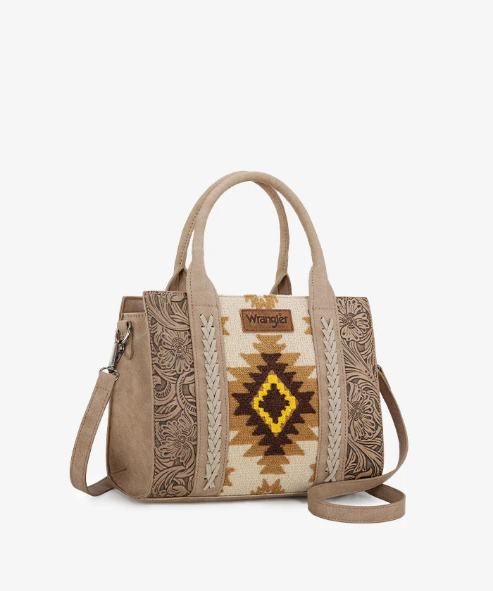Wrangler Tooled Aztec Knitted Concealed Carry Tote Collection