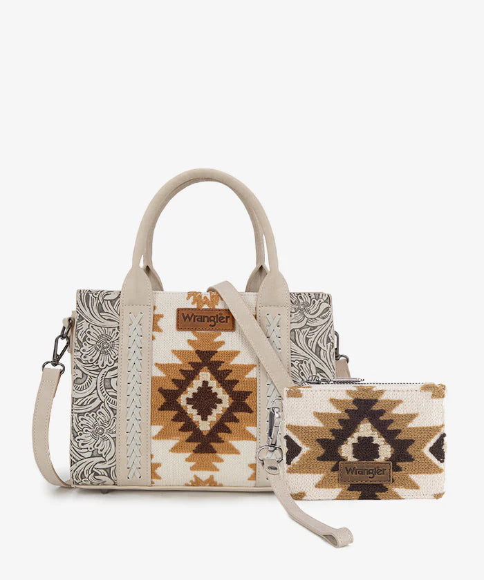 Wrangler Tooled Aztec Knitted Concealed Carry Tote Collection