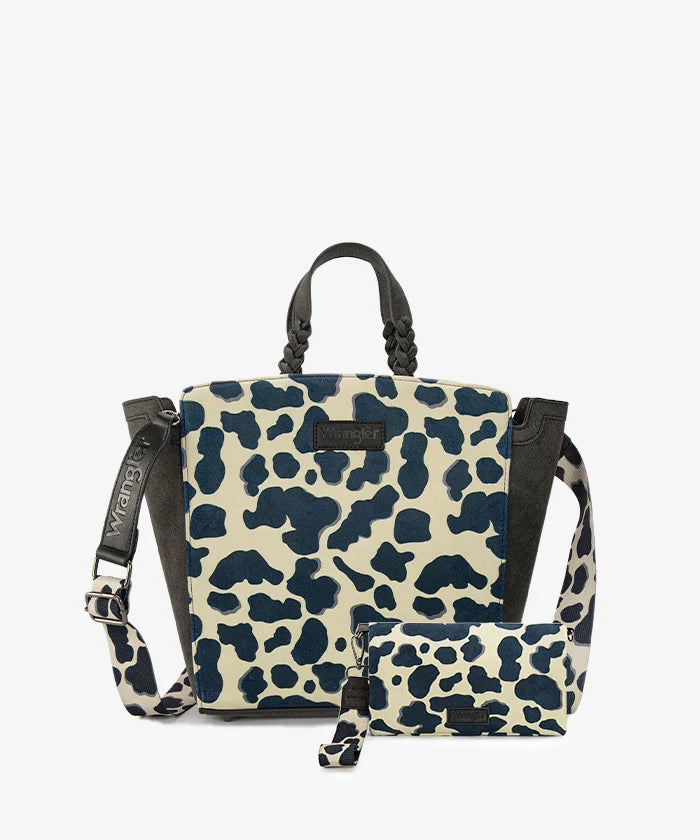 Wrangler All-over Cow Print Wide Tote Bag Collection