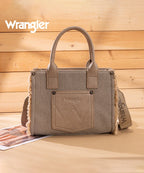 Wrangler Canvas Braided Fringe Tote Bag
