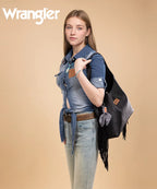 Wrangler Textured Fringe Hobo Bag