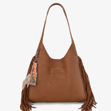 Wrangler Textured Fringe Hobo Bag